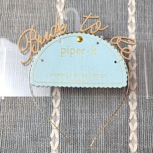 NWT- PIPER K 'Bride To Be' Headband